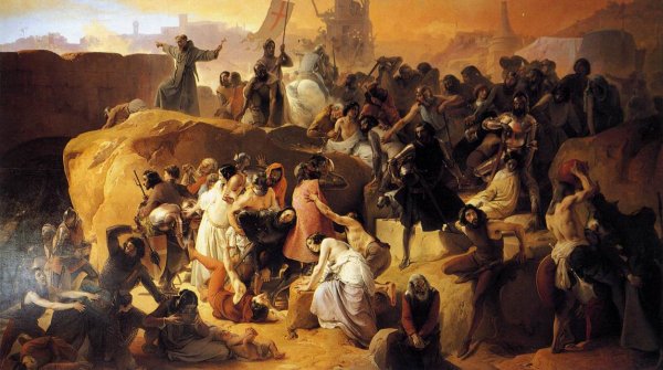 Crusaders Thirsting near Jerusalem (La sete dei crociati sotto Gerusalemme)