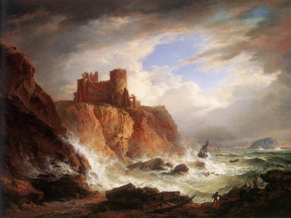 A View of Tantallon Castle c. 1816