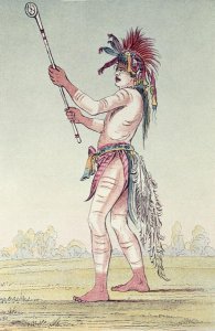 Sioux ball player We-Chush-Ta-Doo-Ta, 'The Red Man'