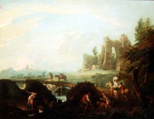 Landscape with Travellers and Fishermen