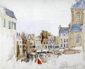 A French Market Place, c.1829