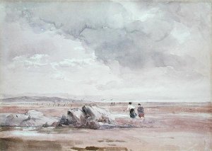 On Lancaster Sands, Low Tide c.1840-47