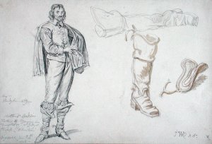 Studies of a Standing Figure, and a Boot, 1825