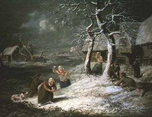 Peasants Snowballing, c.1790