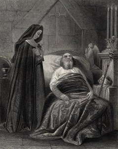 The Death of St. Patrick, engraved by J.Rogers