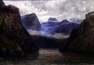 Romsdal Fjord at Midnight, 1847