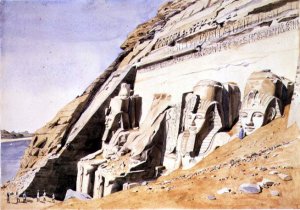 No.1081 Front of the Great Temple at Abu Simbel, c.1845