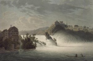 The Falls of Rhin, engraved by J. Hurlimann