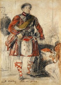 George IV in Highland Dress at the Palace of Holyrood, 1822