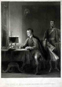 The Duke of Wellington Writing his Dispatches, engraved by William Greatbach