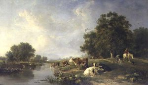 Landscape with cattle