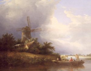 Landscape with Figures in a Boat