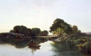 A Wooded River Landscape, 1855