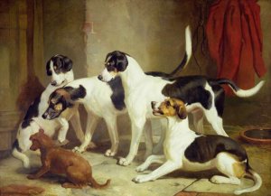 Portrait of Favorite Foxhounds