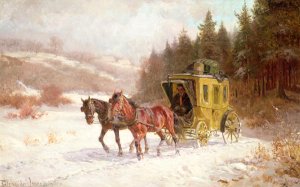 The Post Coach in the Snow