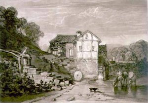 Water Mill, from the Liber Studiorum, engraved by Robert Dunkarton, 1812