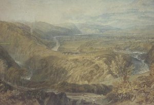 The Crook of Lune, looking towards Hornby Castle, 1816-18