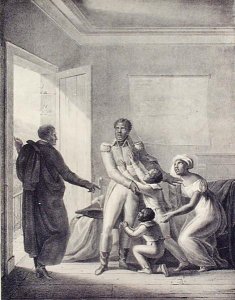 General Toussaint LOuverture c.1743-1803 Spurns his Family, 1822