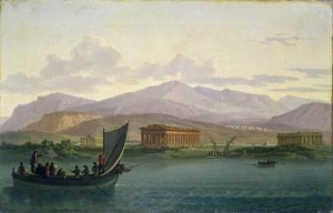 Artists Approaching the Ruins of Paestum, 1793