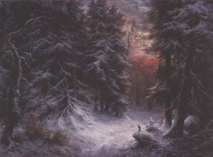 Snow Scene in the Black Forest