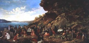 Picnic on Clark Island, 1870