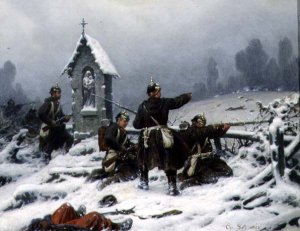 Winter Skirmish by a Shrine, 1846