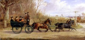 A Brake and Four going to a Meet, 1873