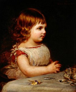 Portrait of Ethel Marion Sidley, the artists daughter, 1872