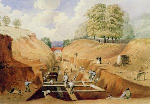 Building the Brighton Railway, 1840