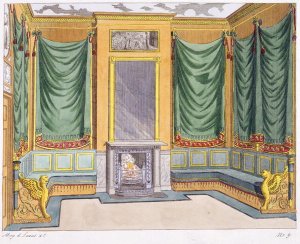 Room Design, George Smith, from Magazin des Luxus, Paris and Leipzig Vol IV, 19th century