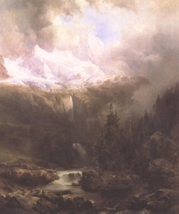 Landscape in the Tatra Mountains with Waterfall c. 1860