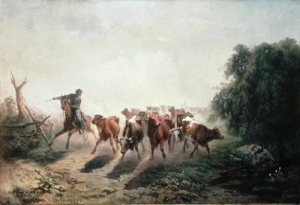 Union Drover with Cattle for the Army, 1860