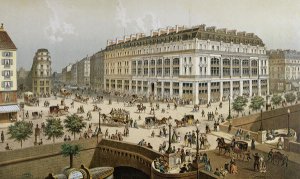 View of La Belle Jardiniere department store and the Pont Neuf, c.1870-80