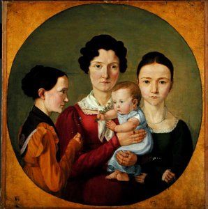 The Sisters Malvine 1811-85, Hermine 1801-52, Adelheid 1824-82 and Ida Speckter 1809-94, 1825