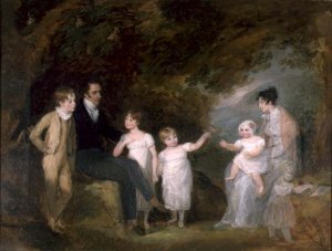 Group Portrait in a Wooded Landscape