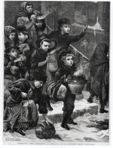 Feeding the Hungry, A London Soup Kitchen, 1880