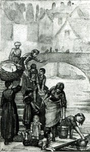 Fetching Water from the River from London Street Arabs by Dorothy Tennant, 1890