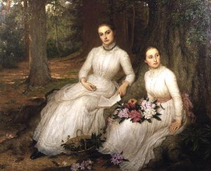 Kathleen and Mary Ann, Daughters of Samuel Gurney Sheppard of Leggatts, Potters Bar, 1888