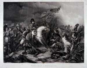 Napoleon 1769-1821 at the Battle of Waterloo, 1815