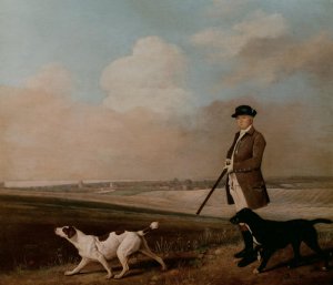 Sir John Nelthorpe, 6th Baronet out Shooting with his Dogs in Barton Field, Lincolnshire, 1776