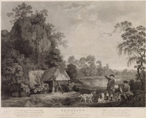 Shooting, plate 1, engraved by William Woollett 1735-85 1769