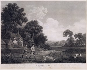 Shooting, plate 2, engraved by William Woollett 1735-85 1770