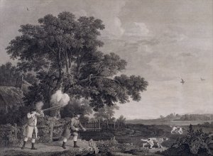 Shooting, plate 3, engraved by William Woollett 1735-85 1770