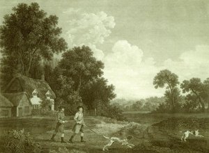 Two Gentlemen Going a Shooting, Plate 2