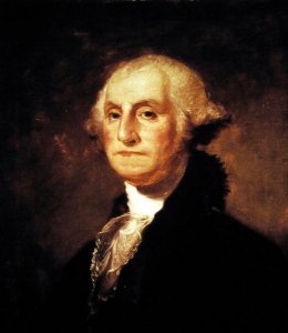 Portrait of George Washington, copy after Gilbert Stuart 1755-1828 1855