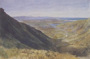 Pegasus Bay and the Canterbury Plains, New Zealand, 1859