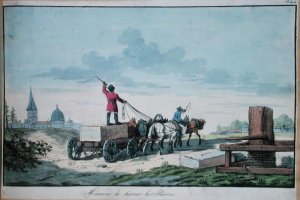 The transport of stone for use in building, 1st half of 19th c.