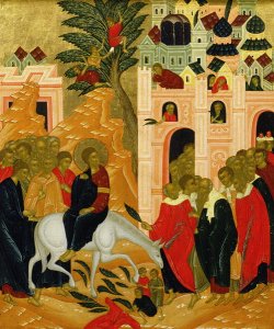 Christs Entry into Jerusalem, icon