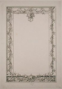 Decorative border, 1809