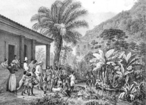 Indians on a Plantation, engraved by Victor Adam 1801-66 c.1835